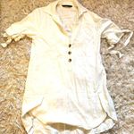 ZARA White Linen Sundress  Photo 0