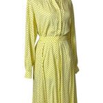 Pendleton Vintage 2 Piece Skirt Blouse Set Yellow Polka Dot Women’s Size 12/14P Photo 1