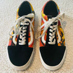 Vans  Old Skool Pop Camo Black Spicy Orange Suede Women's Sz 8.5/Men's Sz 7.0 Photo 0