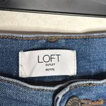 Loft Outlet Petite High rise Straight leg Blue Jeans Size 6 Photo 8