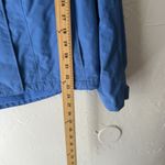 LL Bean Jacket Womens Small Blue Hooded Nylon Lightweight Rain Windbreaker‎ Coat Photo 6