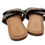 Old Navy Cross-Strap Slide Sandals Geometric Black-White 8 Photo 2