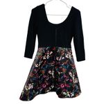 Alice + Olivia Amie Fall Garden Combo Dress Floral Fit & Flare Size 4 Whimsigoth Photo 2