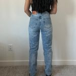 Princess Polly  Asymmetrical button front straight leg jeans light wash‎ Photo 7