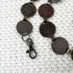Vintage Metal Mixed Color Hammered Round Coin Plate Chain Link Belt One Size Photo 4