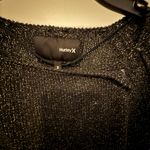 Hurley  Black Metallic Knit Top Photo 2
