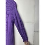 Lane Bryant  Women’s Purple Cable Knit Sweater Size 18/20 Plus Photo 5