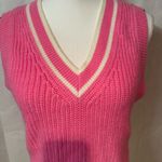 Divided  Bright Pink V-Neck Sweater Vest Photo 2