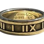 Tiffany & Co. 1995 Atlas Ring Sterling Silver 925 Roman Numeral Band Size 5.25 Photo 0
