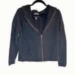Victoria's Secret Victoria Sport Black Moto Jacket with Rose Gold Zipper Size Small Photo 17