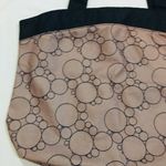 Target NWOT XL Brown and Black Canvas Tote Bag Purse Beach Diaper Bag School Work Photo 3