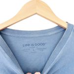 Life is Good  Blue Today is a Good Day Long Sleeve Shirt Sz L Photo 2