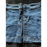 Free People Free‎ People Womens Blue Button Front Denim Skirt Size 6 Photo 1