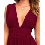 Lulus Heavenly Hues Burgundy Sleeveless Maxi Dress, Size Small, New with Tags Photo 3