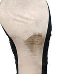 Fergalicious Peep Toe Bootie Sandals Block Heel Black Size 8.5 Shoe Slip-on Photo 3