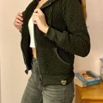 Plush Fluffy Teddy Black Style Jacket Size XS Photo 1