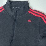 Adidas Sport Essential Women's Gray Pink Zip up Track Jacket Size Medium Photo 7