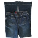 Spanx Patch Pocket Everywear Flare Stretch Shaping Jean Sz XL (16)Pull On Blue Photo 4