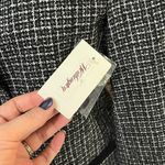 Worthington NWT Vintage  Tweed Blazer Jacket Black Velvet Houndstooth Size 4 Photo 3