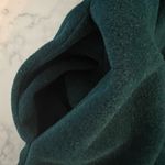 Vintage Vanity Fair House Coat Robe Green Velour Pockets Embroidered Medium Photo 4