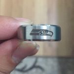 Silver Seattle Seahawks Ring Photo 1