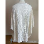 Haptics Women's Boho White Cream Lace Cardigan Kimono sz 3X Photo 1