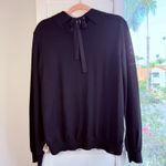 Vintage Marni Silk & Virgin Wool Baroque Jewel Print Collared Sweater Top 40 Black Size M Photo 1