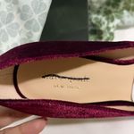 Kate Spade Sybil Velvet Pumps Gold Block Heel W/Pink Rhinestones 7.5M Cherrywood Photo 12