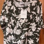 Tanya Taylor Ira Twisted Waist Cotton Shirt Midi Dress in Moss Green Size 1X Photo 8