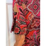 Jude Connally Jude Cloth Dress Sz LG Pink & Brown Floral Career Church Dressy Photo 3