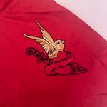 Red French Chemise Slip Dress with Embroidered Detail Size 38 Photo 1