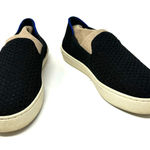 Rothy's  Size 6 Slip-Ons Black w/ White Soles Knit Texture Comfortable‎ Photo 0
