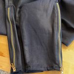 L'Agence L’AGENCE Skinny High Rise Deep Cove Coated Navy Side Zip Jeans Photo 4