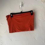 Rust Orange Strapless Tube Top Small Essentials Stretchy Y2K‎ Basic Photo 2
