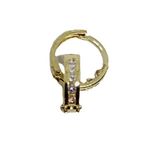 10k Solid Gold Earrings Huggies White Cubic Zirconia and Stars Small Hoop Earrings Photo 0