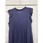 Entro  Women’s Size Large Navy Blue Lagenlook Tiered Modest Tent Cottagecore Farm Photo 6