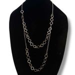 Rachel Zoe gold tone layered circle link necklace Photo 0