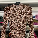 Likely NYC leopard Mock neck long sleeve ruched bodycon mini dress 4 Photo 7
