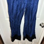 Victoria's Secret Victoria’s Secret Blue/Black Zebra Print Wide Leg Pants size M Photo 7