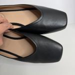Franco Sarto  Women's Ailee Square Toe Black Leather Flats Loafers 8.5M Workwear Photo 3