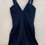 Dion Lee Tux black crepe playsuit romper jumpsuit size US 6 small Photo 4