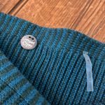 margaret o'leary Women’s Margaret O’Leary Raglan sleeve boat neck ribbed Teal Sweater size med Photo 4