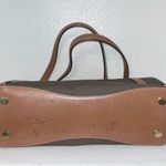 Michael Kors Olive Camel Raven Canvas Leather Shoulder Tote Purse Handbag Photo 14