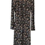 Rhode floral maxi tunic dress size S black beige SW Photo 0
