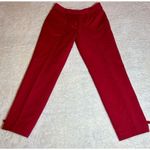 Kate Spade NWOT  Jackie Bow Lacquer Red Straight Leg‎ Cropped Trouser Pants Photo 3