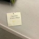 Handbag Elegant Black and White Checkered Tote with Blue Accents like new! Photo 4