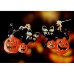 Black Cat Jack O Lantern Earrings New Halloween Festive Trick or Treat S… Photo 4