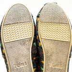 Toms Gray Classic Canvas Slip-on Flats Christmas Bulbs Women’s Size 8 Warm Lined Photo 11