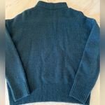 Madewell Dillon Mock Neck Pullover Sweater In Blue Hematite wool alpaca blend S Photo 2