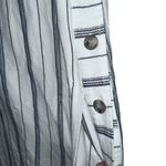 Anthropologie Akemi & Kin Claudia Sleeveless Striped Linen Dress White size 2 Photo 7